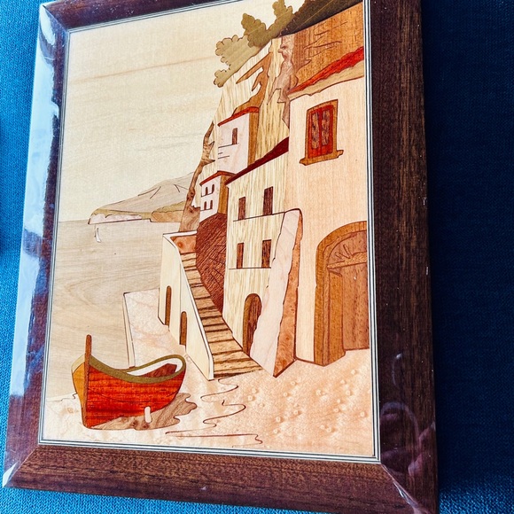 Cadre marqueterie bois italienne - Picture 3 of 4